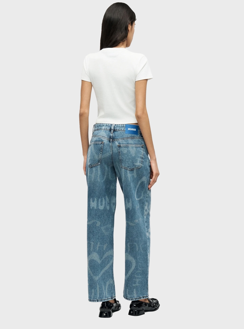 HUGO Loose-Fit Jeans  Gamala_B - Medium Aged Denim