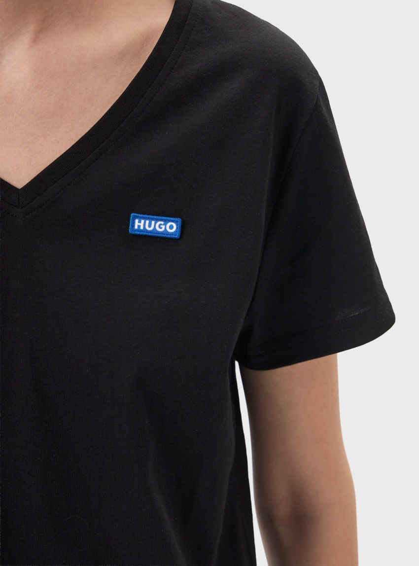 HUGO Regular Fit T-Shirt  Classic V_B - Black
