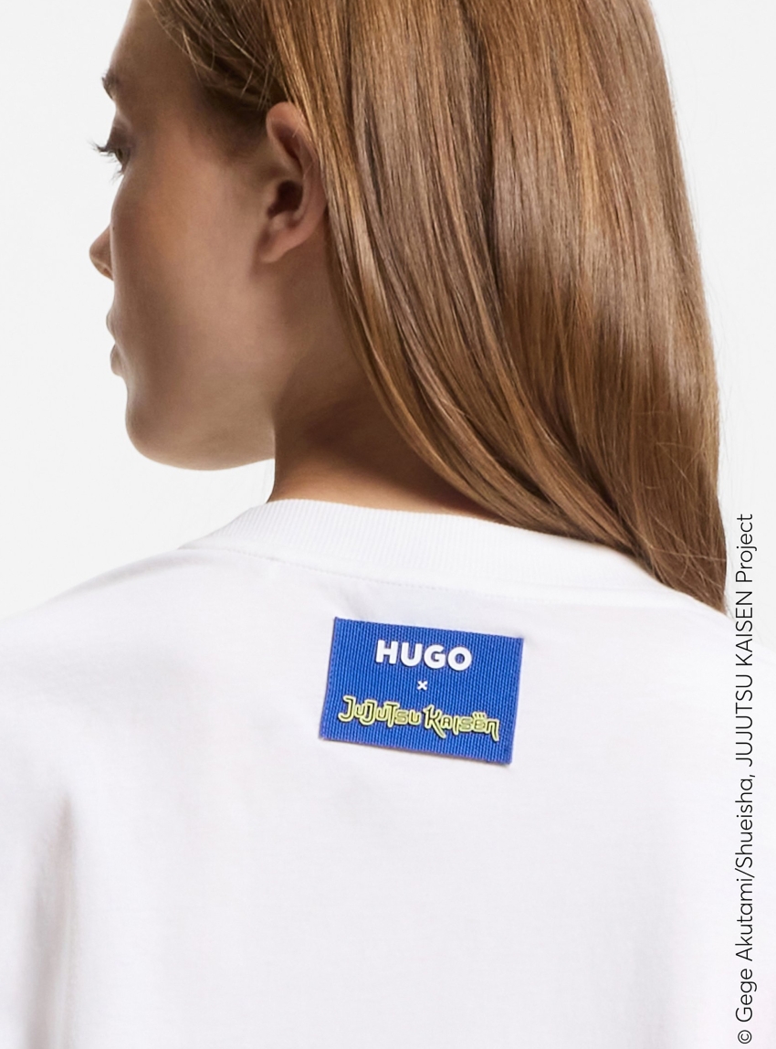 HUGO X Jujutsu Kaisen Oversized T-Shirt With Nobara Print  Oversized_Tee_B_JJK - White