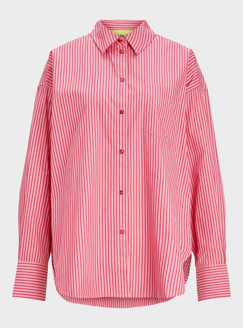 JJXX Jamie Relaxed Poplin Shirt - Fuchsia