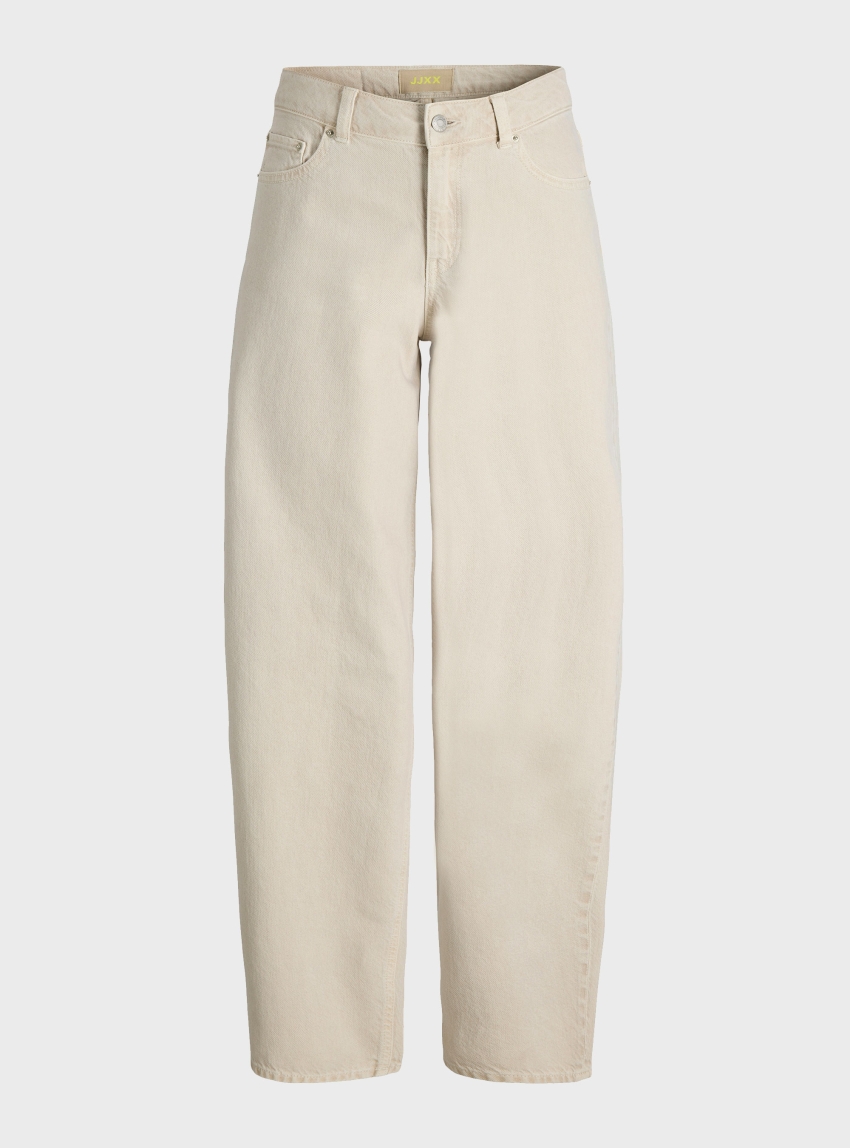 JJXX Fuji Barrel Mid Waist Jeans - Ecru