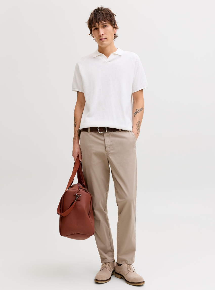 Jack & Jones Ollie Vance Regular Fit Chinos - Beige