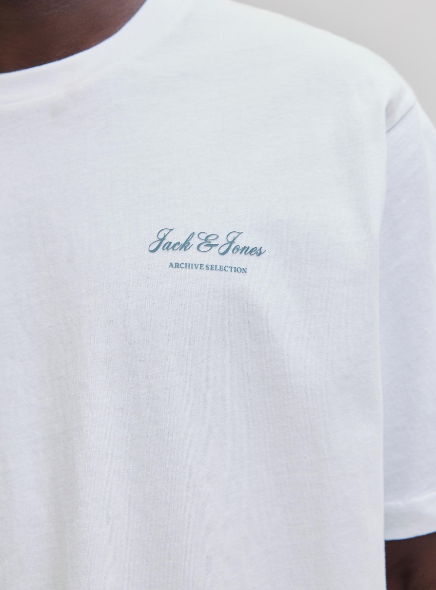 Jack & Jones Archive Graphic Tee - White