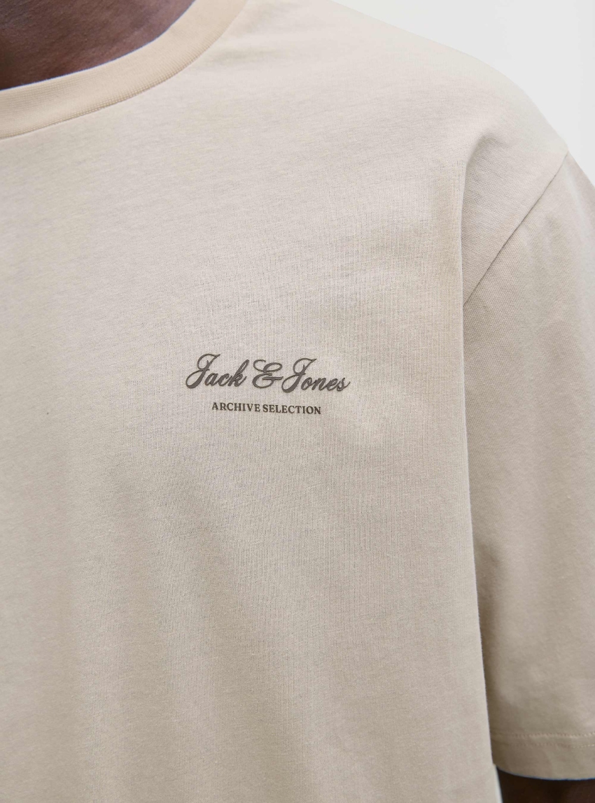 Jack & Jones Archive Graphic Tee - Ecru