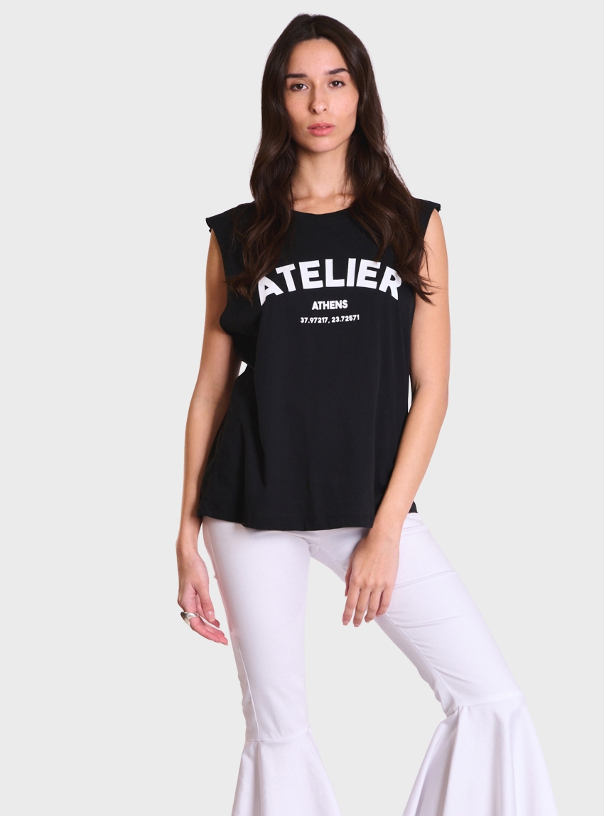 Atelier by Collectiva Noir Atelier Top - Black