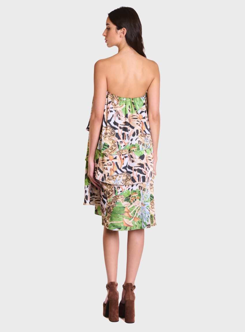 Atelier by Collectiva Noir Rose Dress - Leopard Print