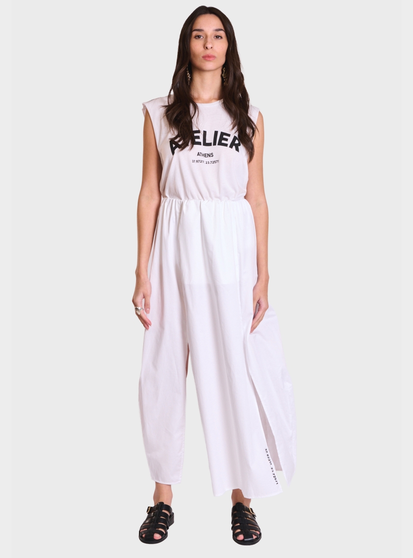 Atelier by Collectiva Noir Reed Skirt - White