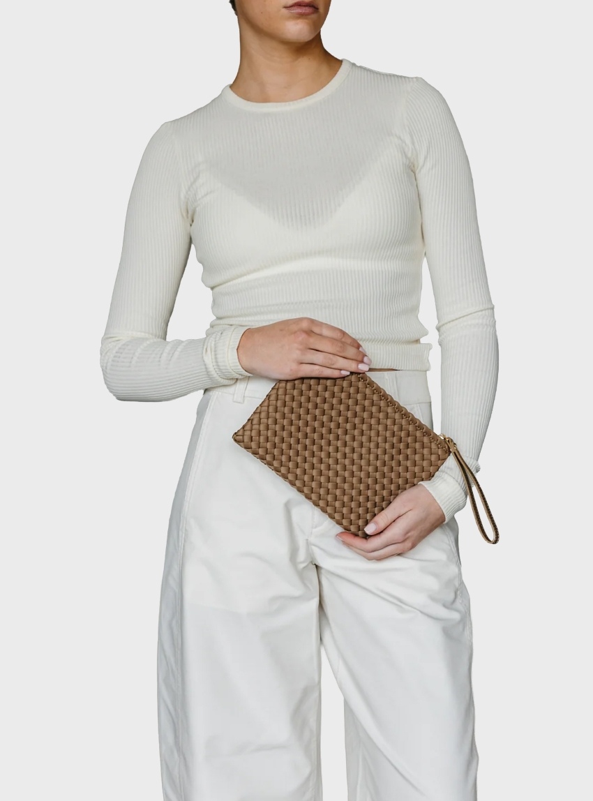 Marrea Clutch Retro Sand - Camel