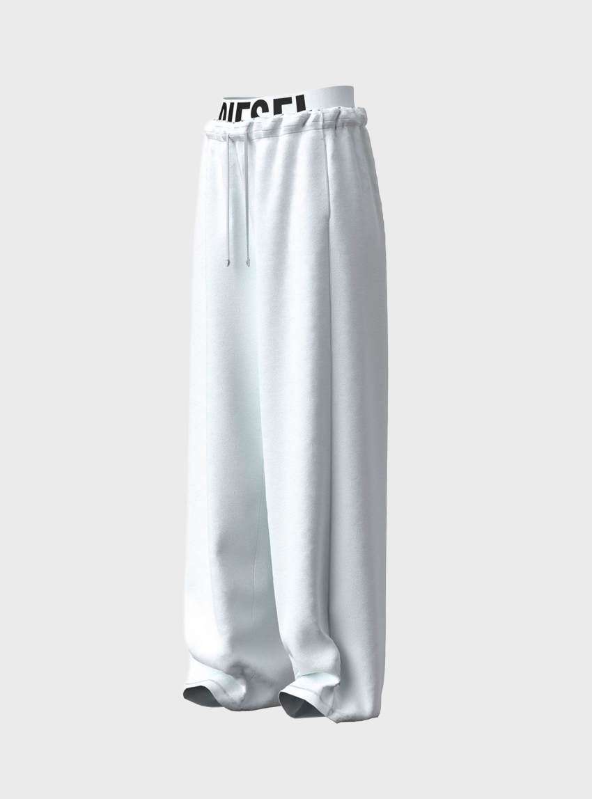 Diesel LESLIE-D-POP Sweat Pants - White