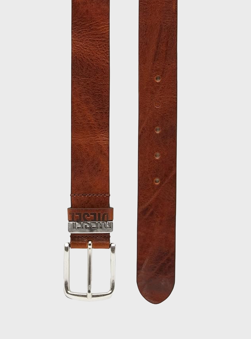 Diesel DIESEL LOGO B-VISIBLE belt - Rust Brown