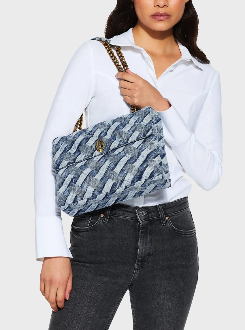 Kurt Geiger Large Kensington Soft Bag - Denim
