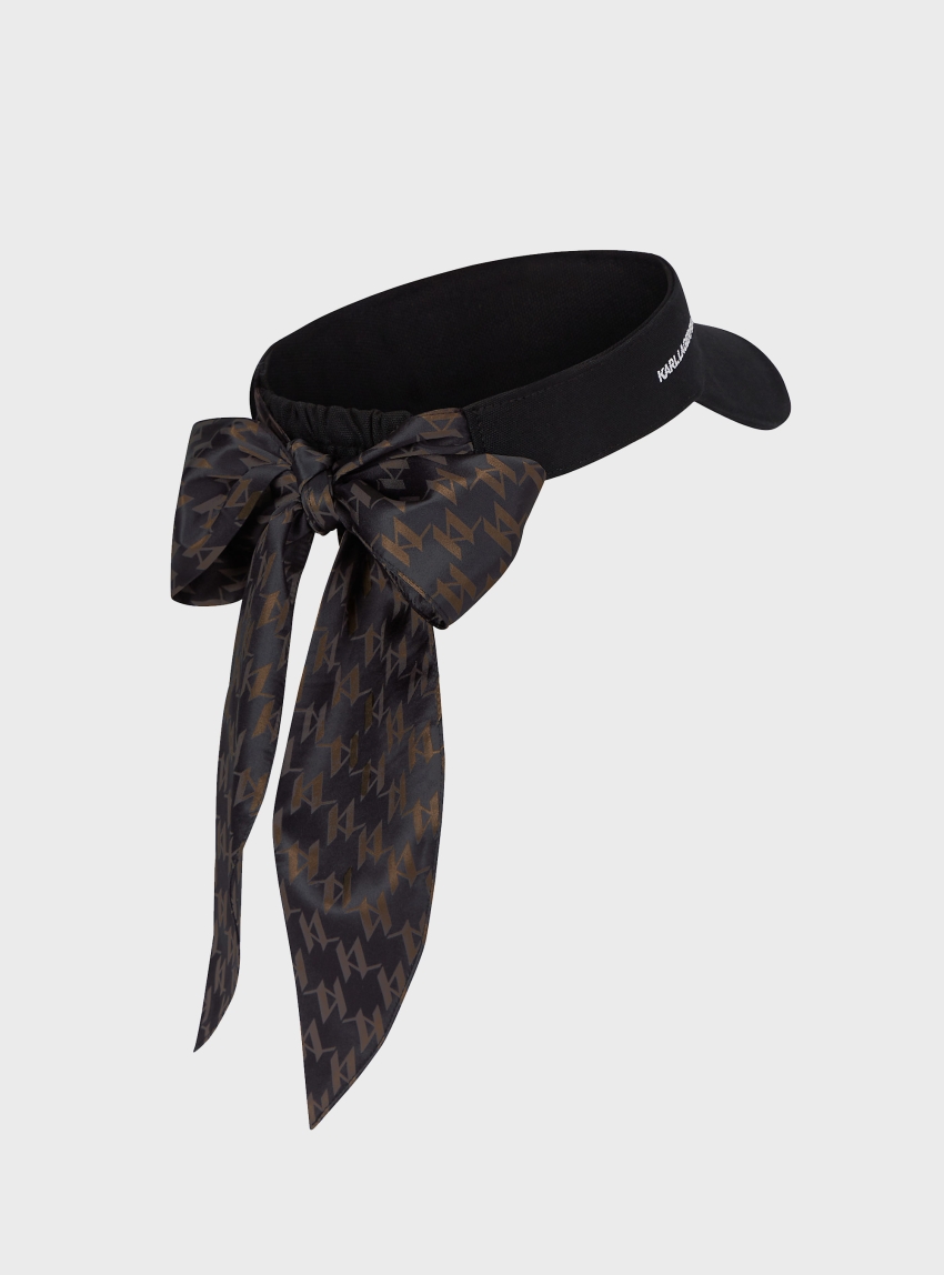 Karl Lagerfeld Ikon Visor Tie - Black