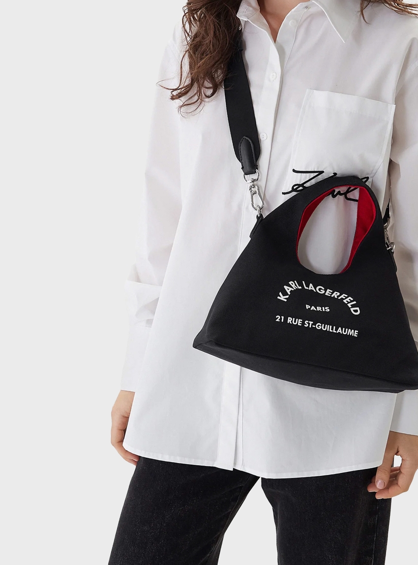 Karl Lagerfeld K/Rsg Sling Mini Hobo Bag - Black