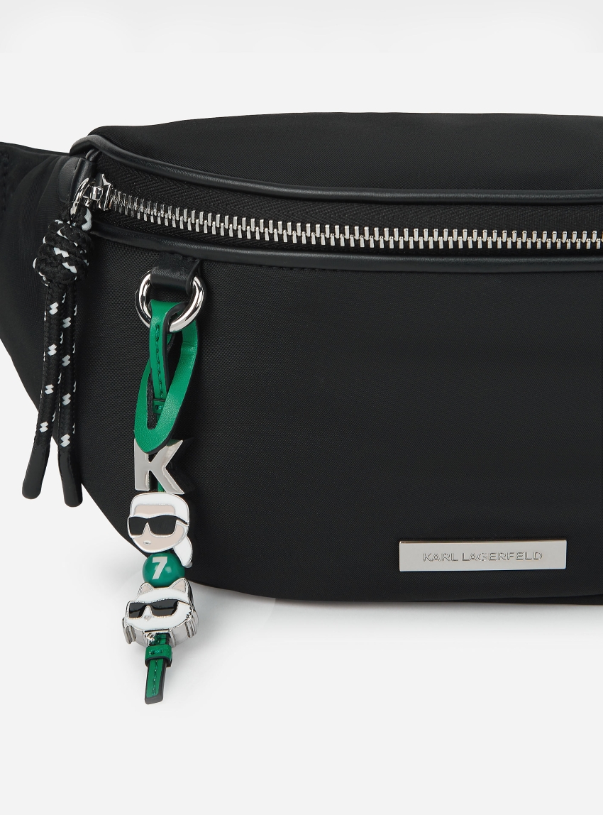 Karl Lagerfeld Ikon Nylon Bumbag - Black