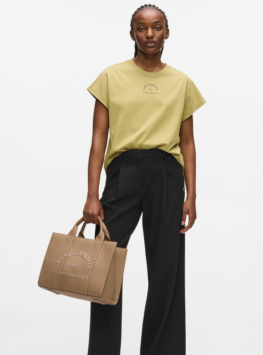 Karl Lagerfeld Rue St-Guillaume Medium Tote Bag - Light Brown