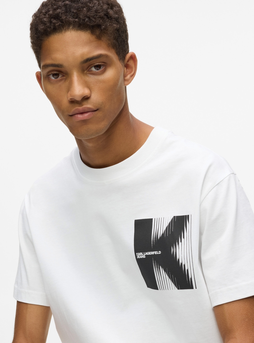 Karl Lagerfeld Jeans K Artwork T-Shirt - White