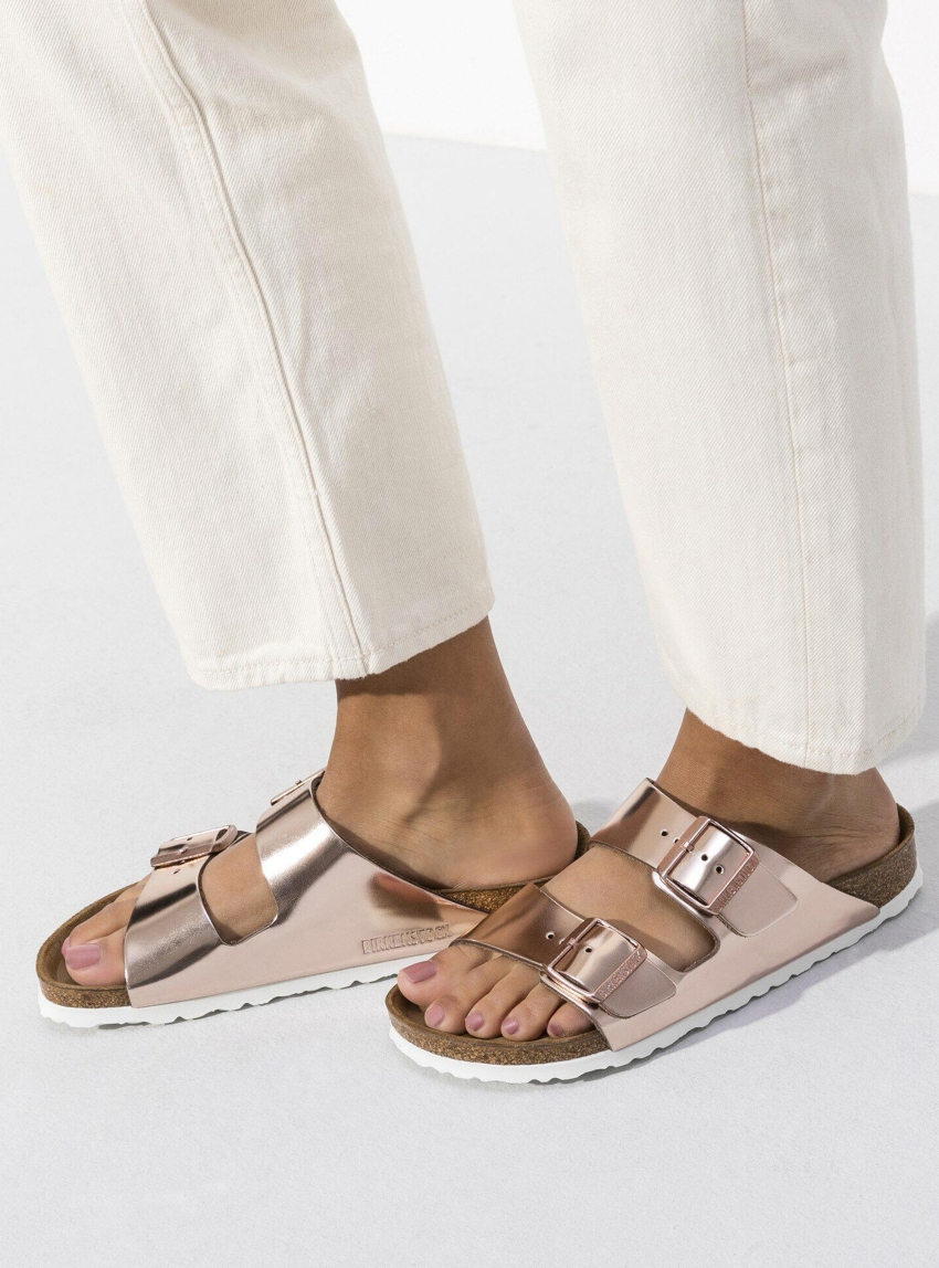 Birkenstock Arizona Soft Footbed Regular Fit Sandals - Copper