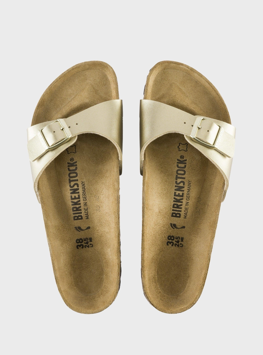 Birkenstock Madrid Birko-For Regular Fit Sandals - Gold