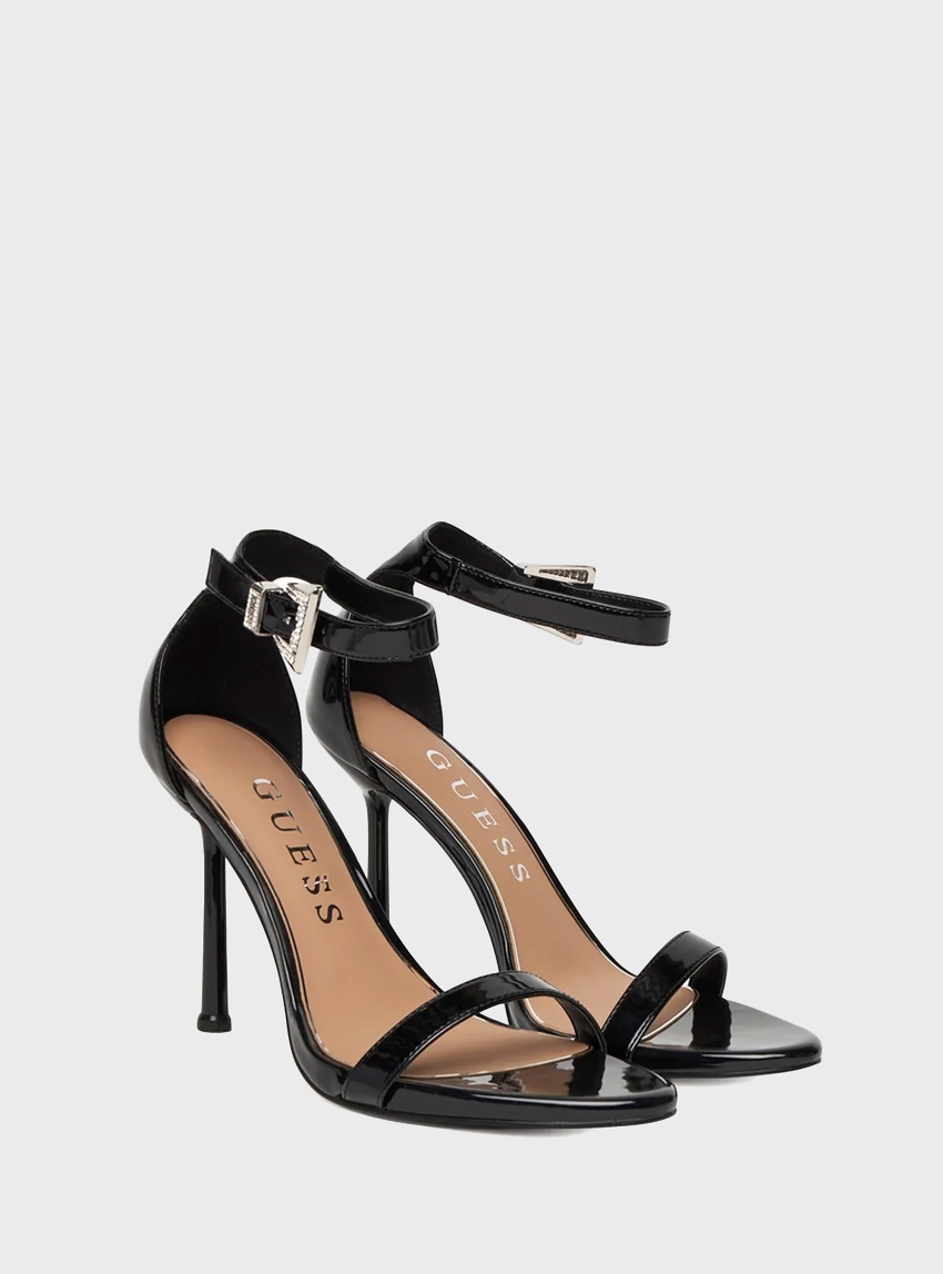 Guess Insraa Patent Sandals - Black