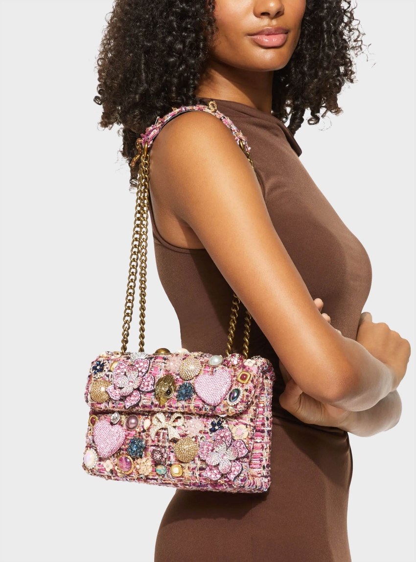 Kurt Geiger Medium Kensington Tutti Frutti Bag - Pink