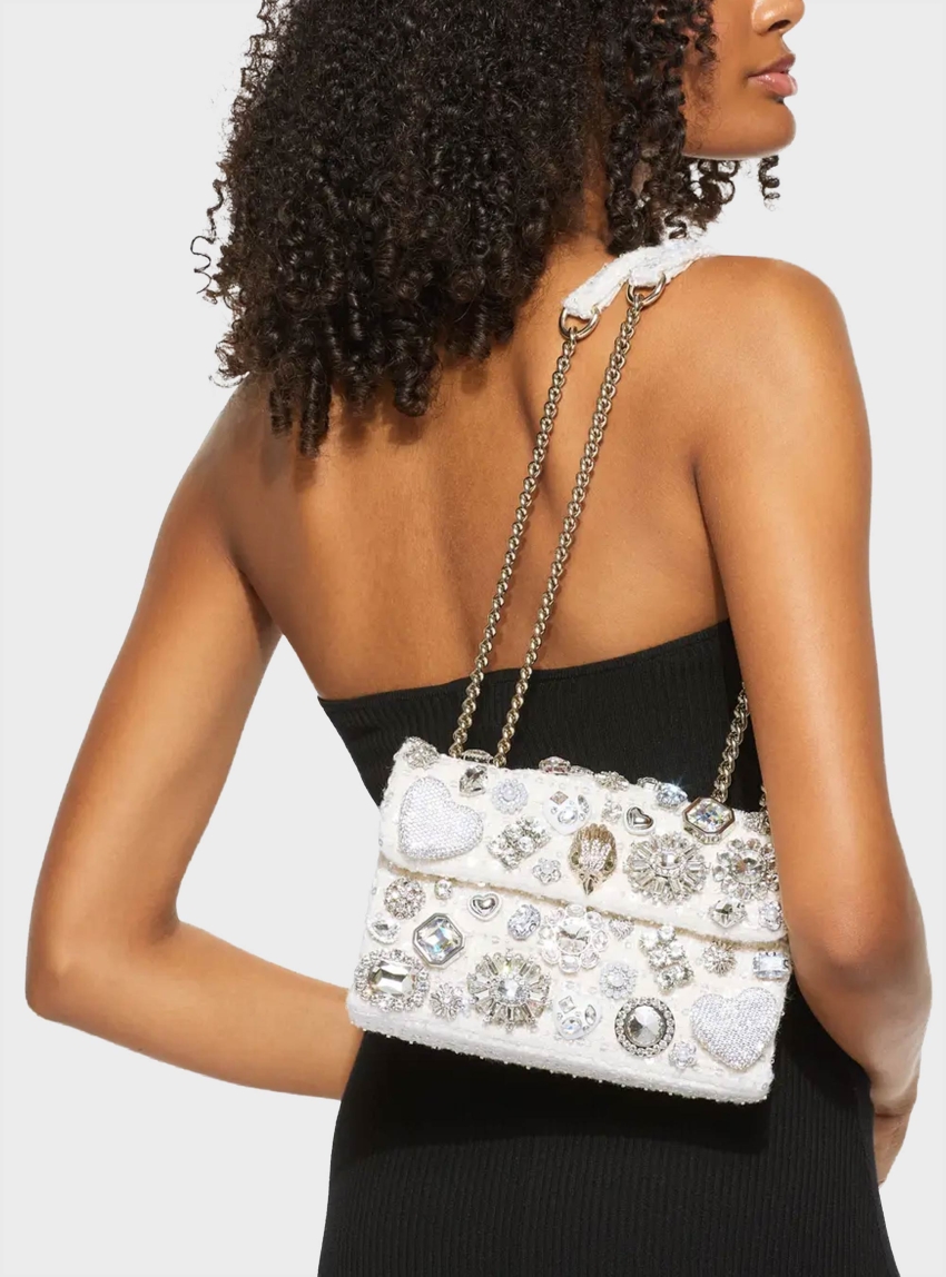 Kurt Geiger Kensington Tutti Frutti Bag - White