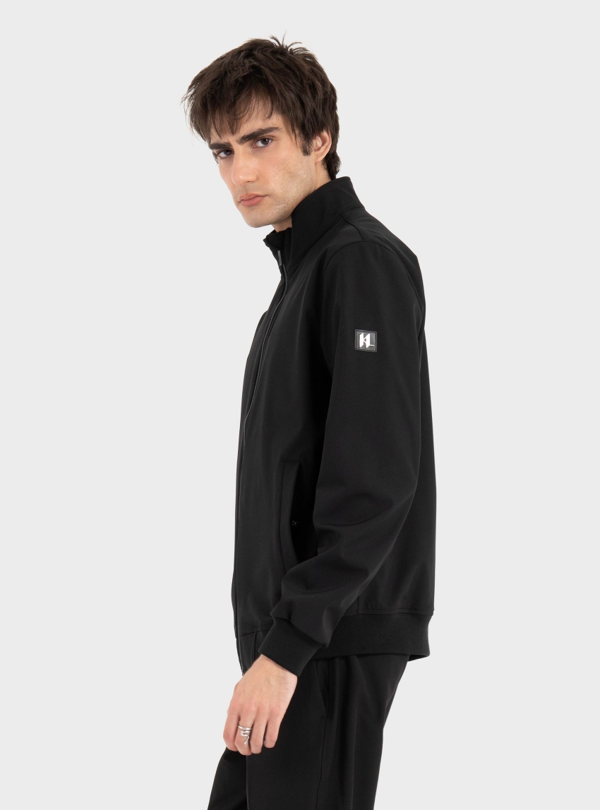Karl Lagerfeld Stand-Up Collar Blouson - Black