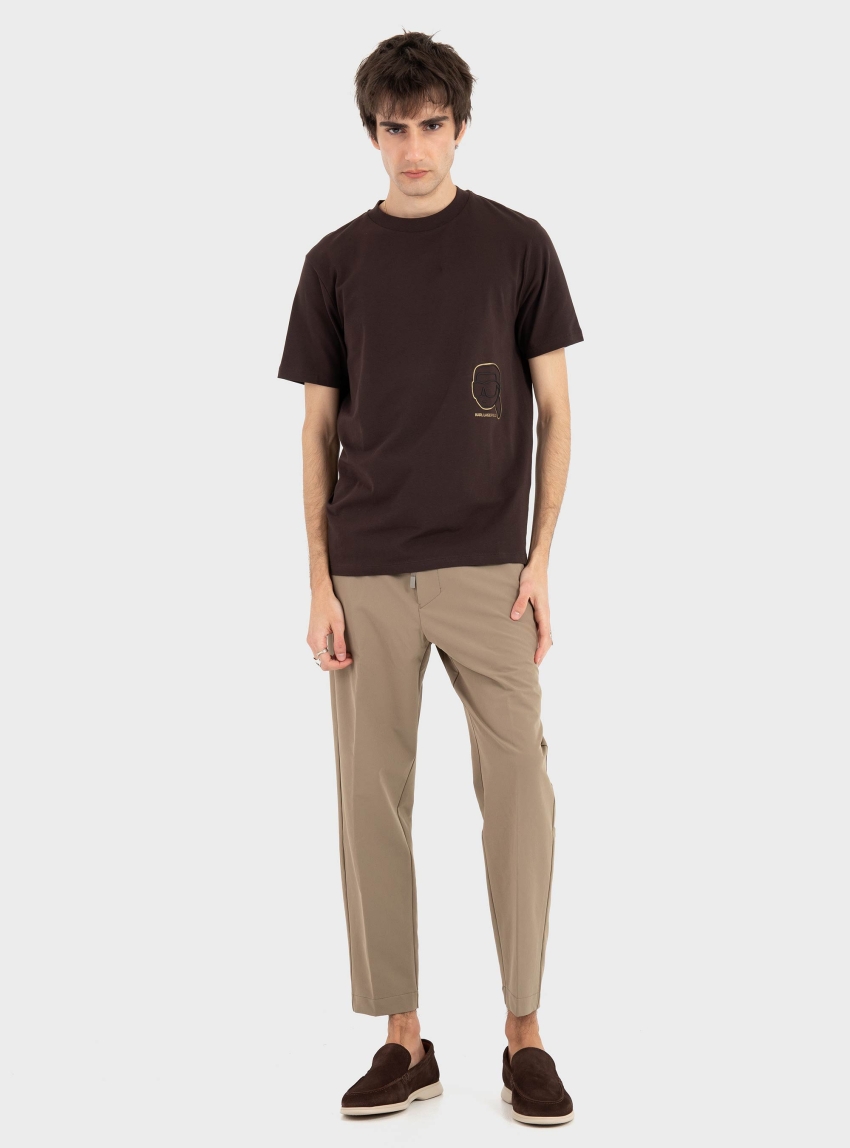 Karl Lagerfeld Ikonik T-Shirt - Dark Brown