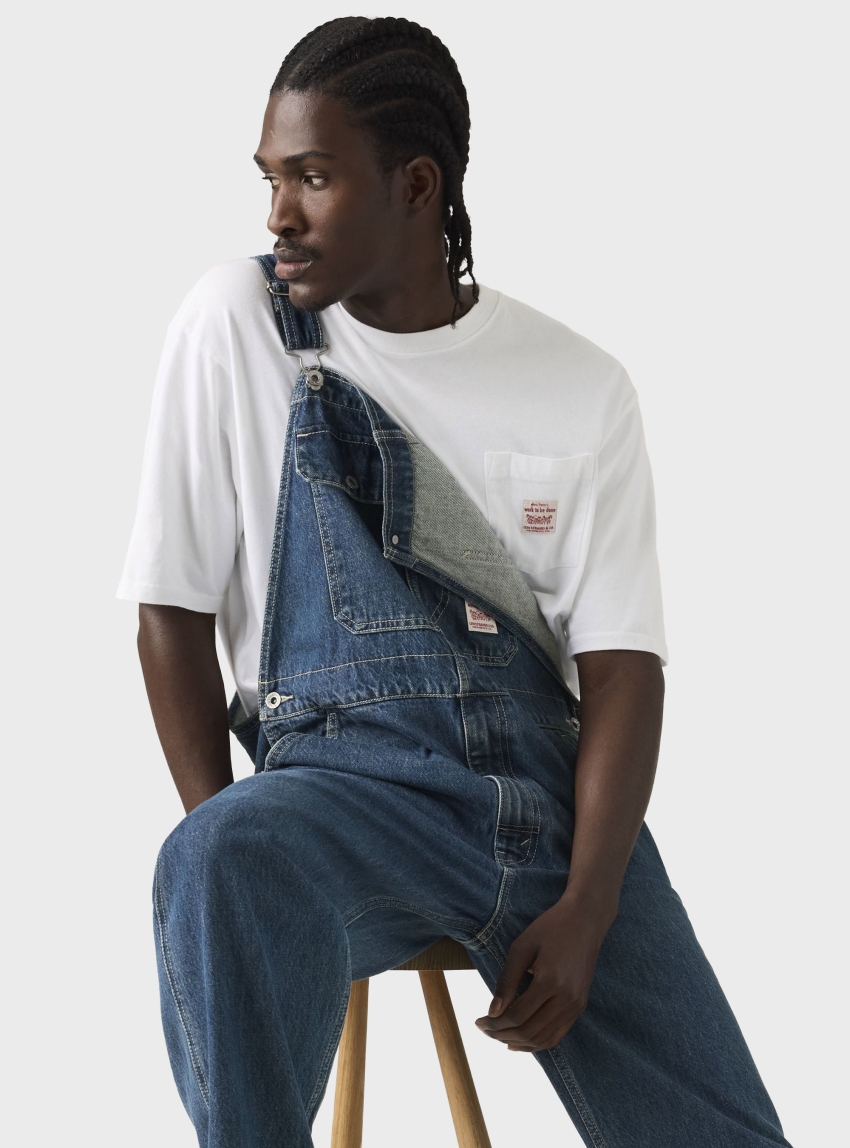 Levi's Loose Overalls - Dark Aged Denim