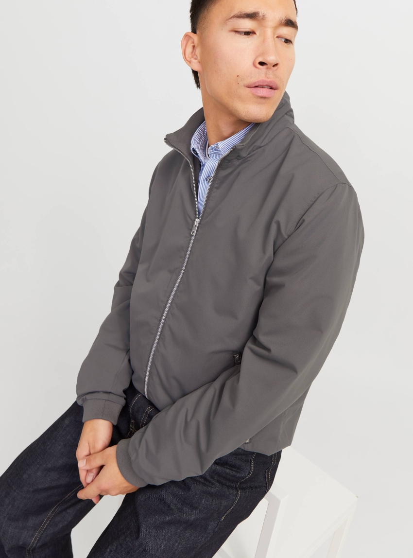 Jack & Jones Rush Harrington Bomber - Grey
