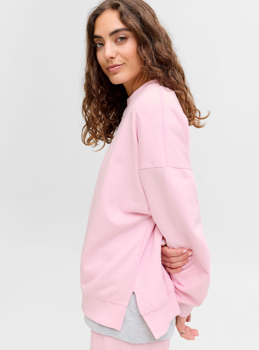 JJXX Cora Oversize Crew Sweater - Pink