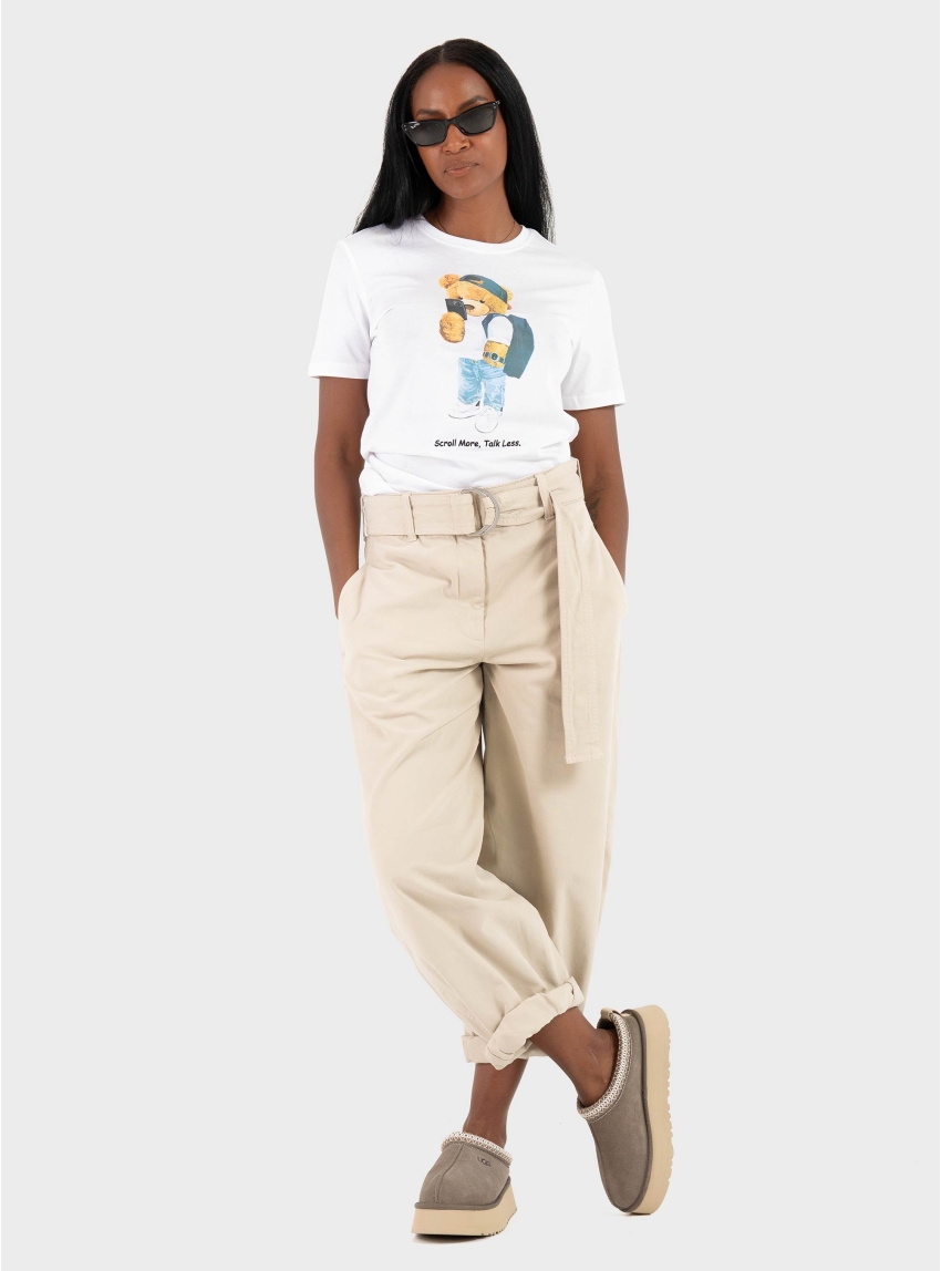 Only Teddy Life S/S Print Box Jrs - Light Blue