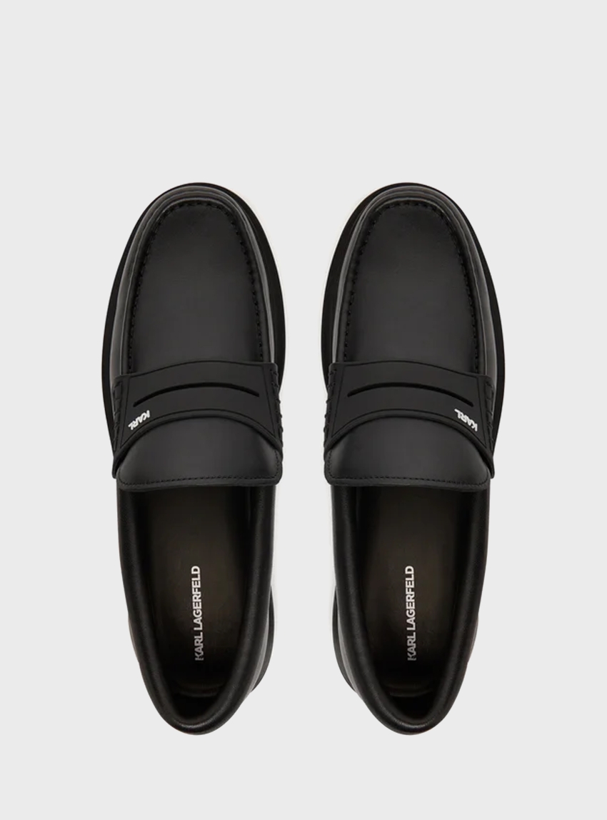 Karl Lagerfeld Kingston Saddle Loafers - Black