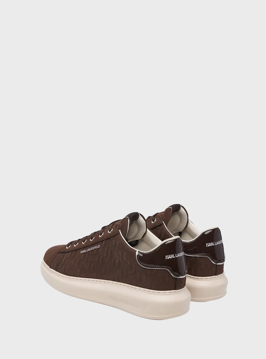 Karl Lagerfeld Kapri Mens Monogram Emboss Lo Sneakers - Brown