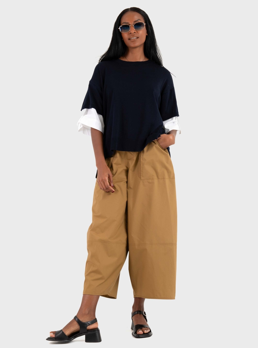 Mei Mei J Knitted Top - Dark Blue