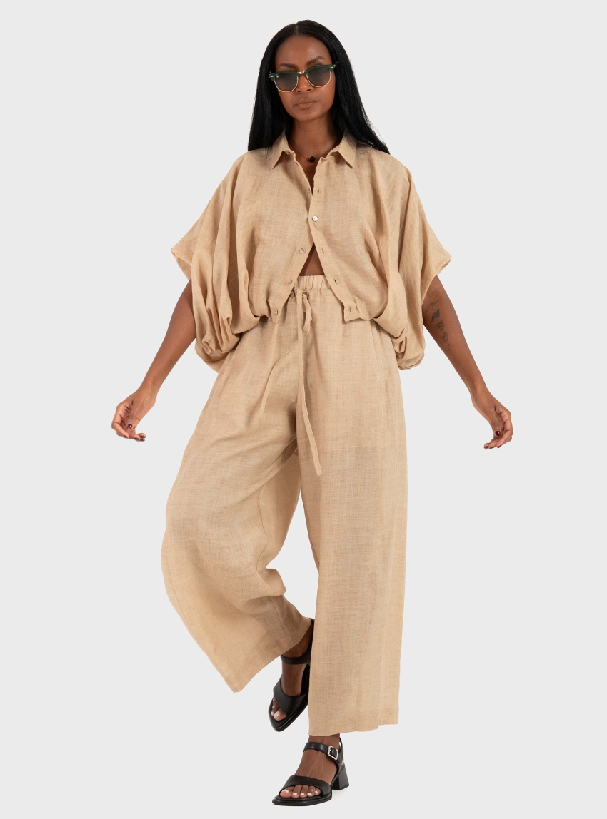 Mei Mei J Ballon Pants - Tan