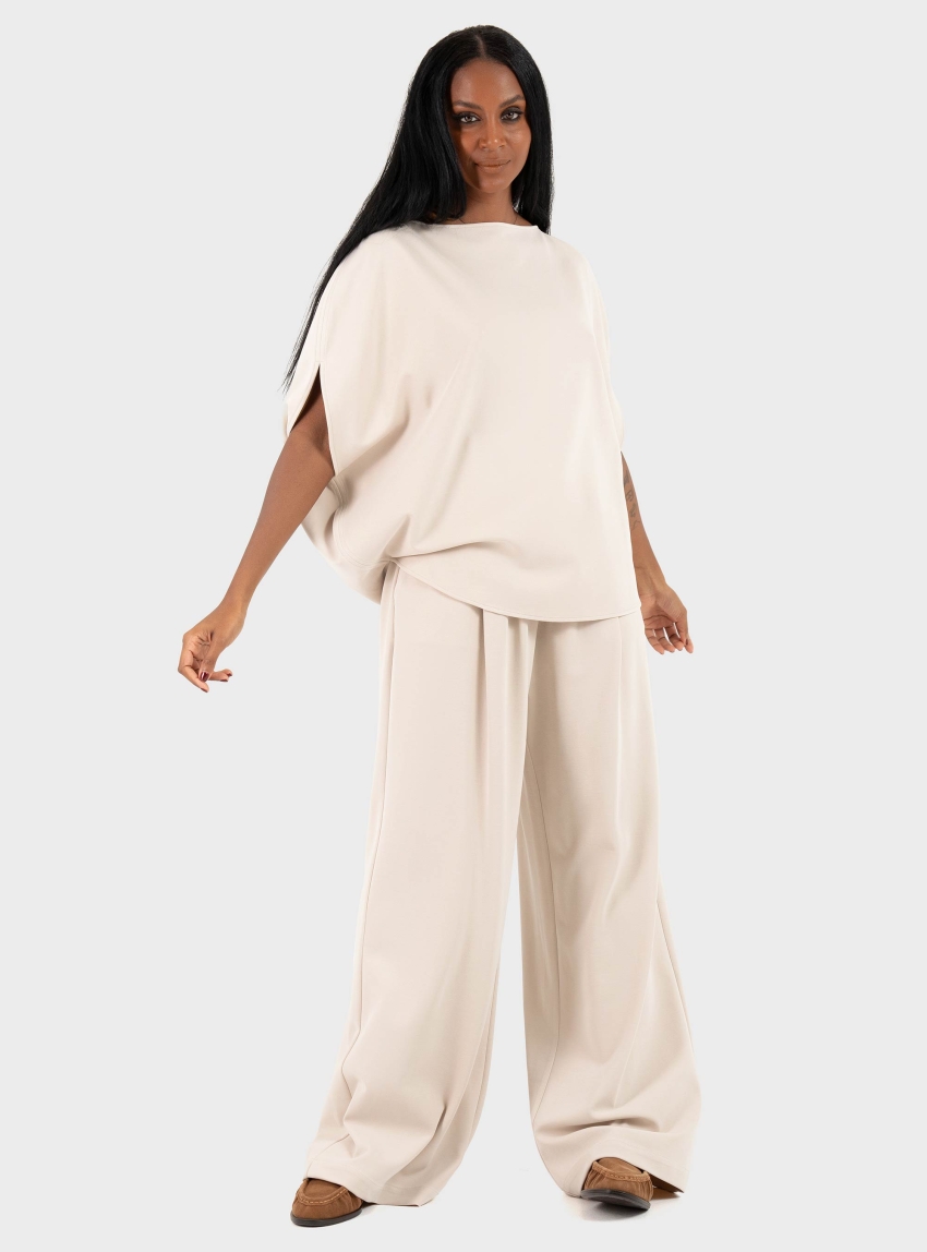 Mei Mei J O-Shape Top - Light Beige