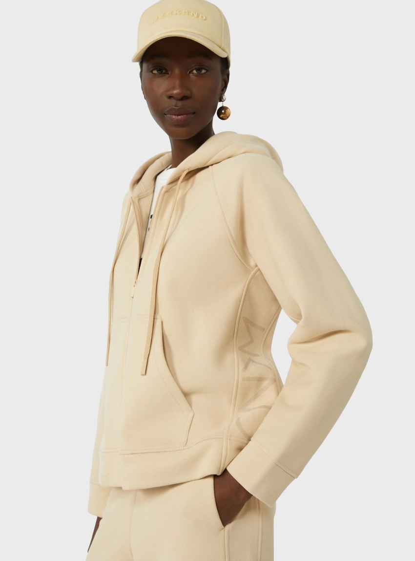 Weekend Max Mara Cotton zip-up sweatshirt - Sand