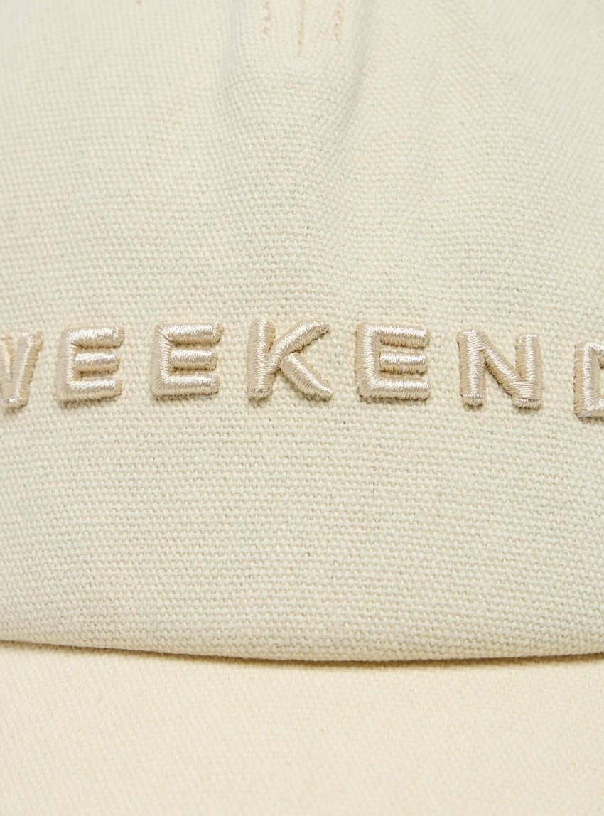 Weekend Max Mara Canvas baseball cap FALCO - Beige