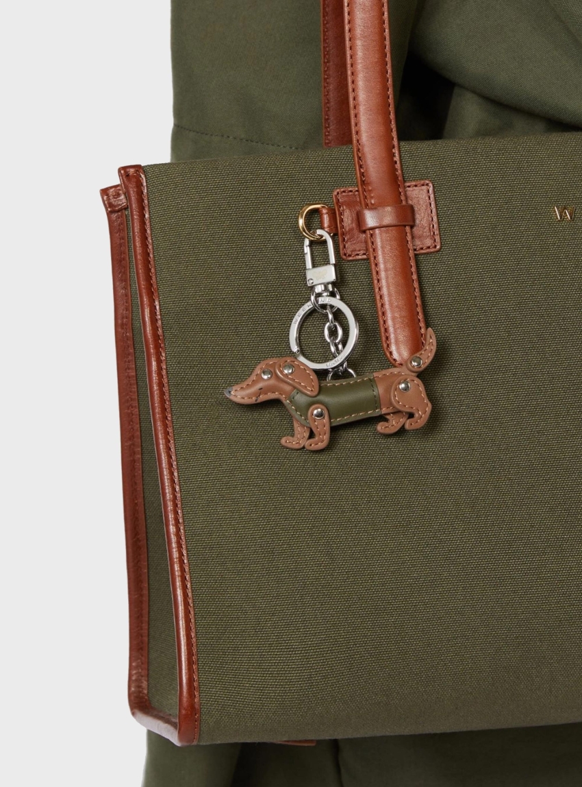 Weekend Max Mara Leather keyring - Brown