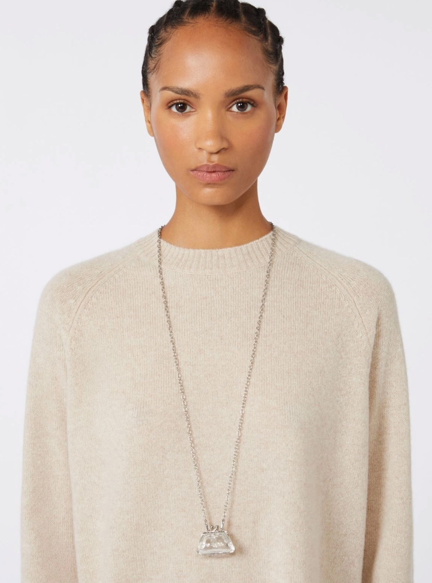 Weekend Max Mara Pasticcino Bag-pendant necklace - Transparent