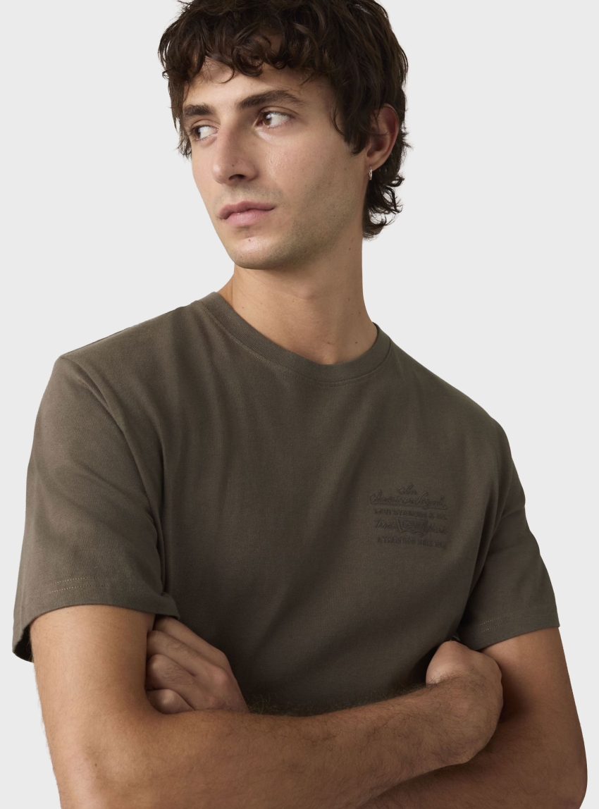 Levi's Relaxed Fit Graphic Tee - Dark Olive Green