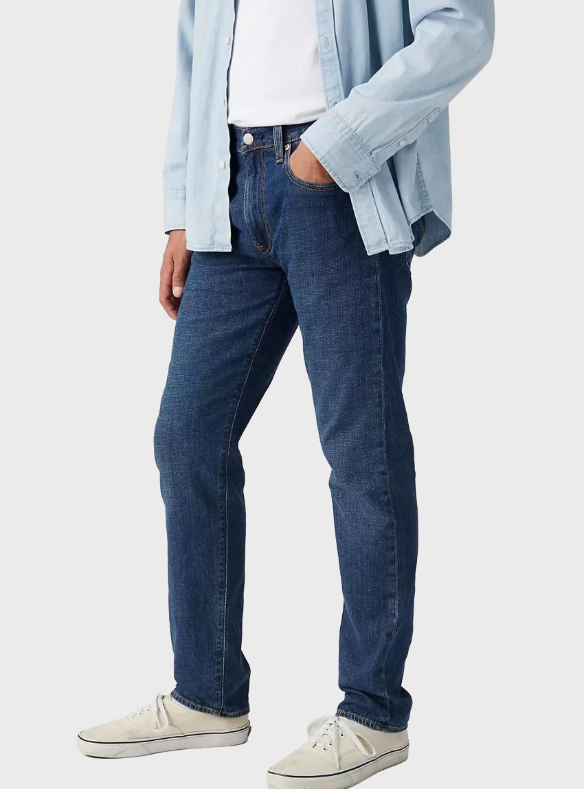 Levi's 502™ Taper Lightweight Linen Denim Jeans - Dark Aged Denim