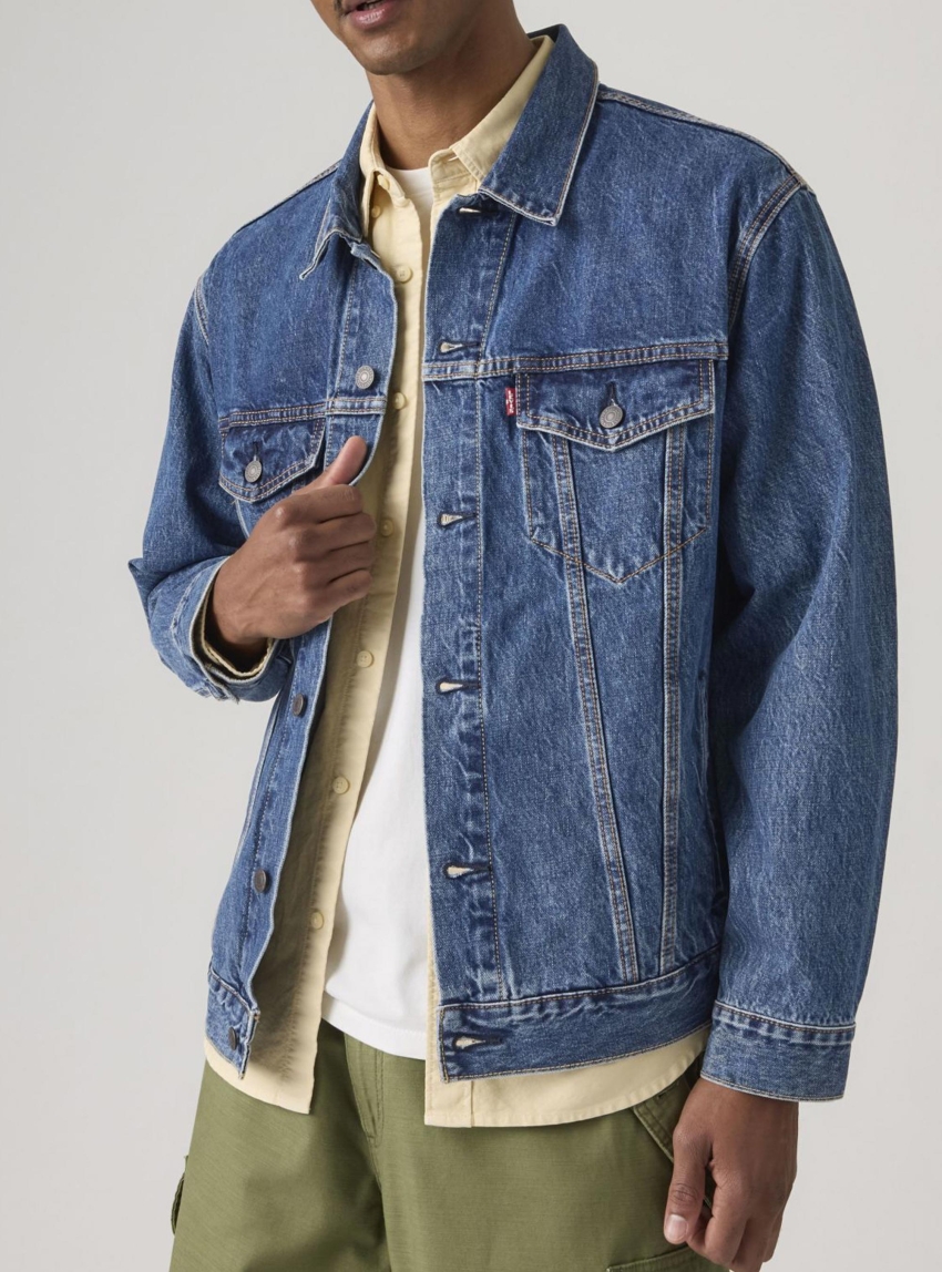Levi's Relaxed Type III Trucker Jacket - Dark Aged Denim
