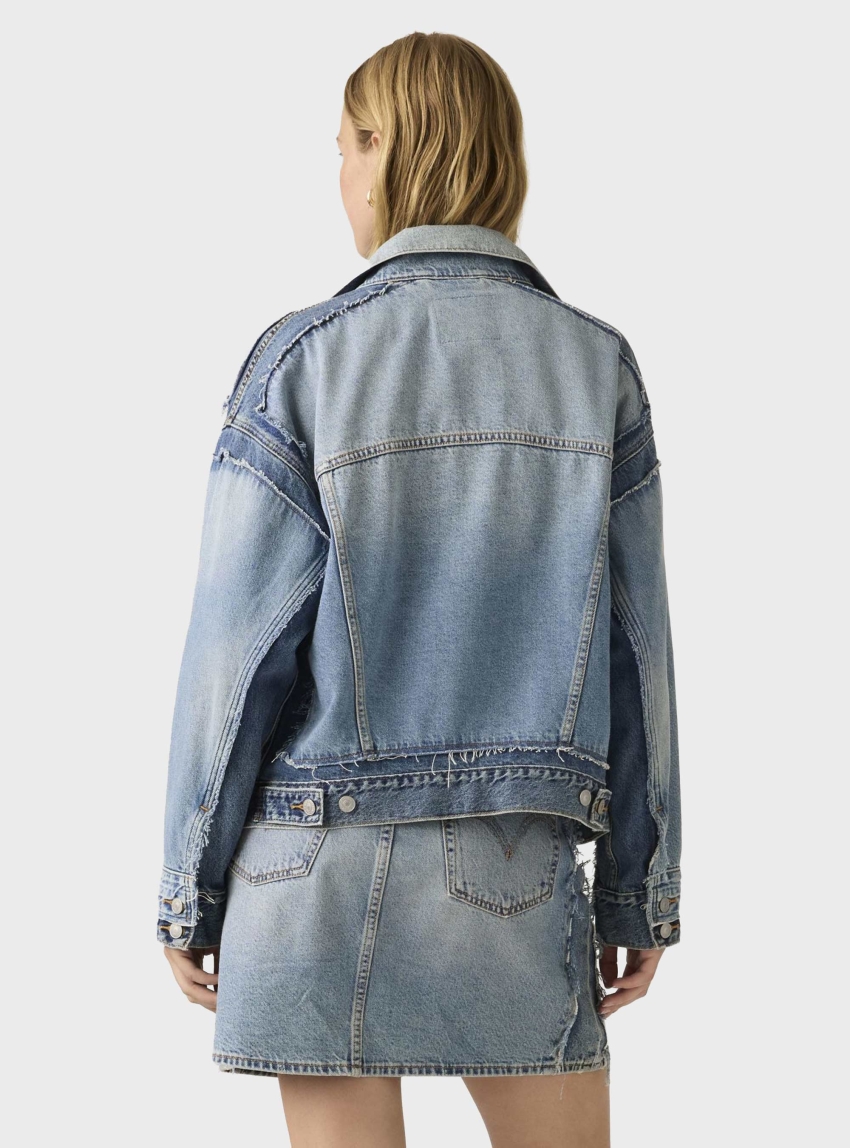 Levi's Deconstructed '90s Trucker Jacket - Light Aged Denim