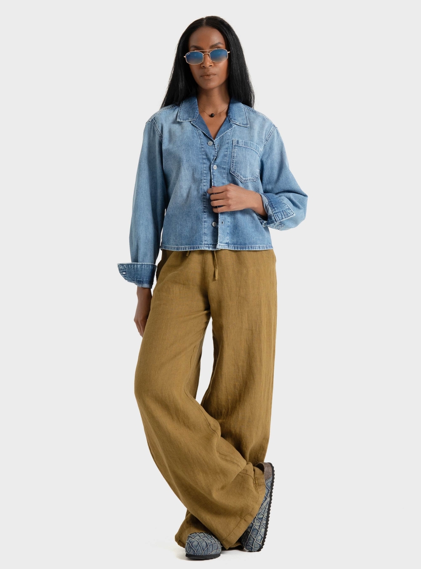 G-Star Resort Boxy Relaxed Shirt - Medium Aged Denim