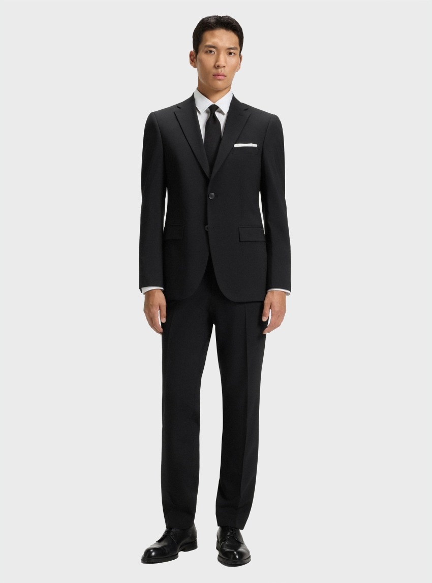 BOSS Slim-Fit Suit Blazer In A Wool Blend H-Harvey-MM-C-NF - Black