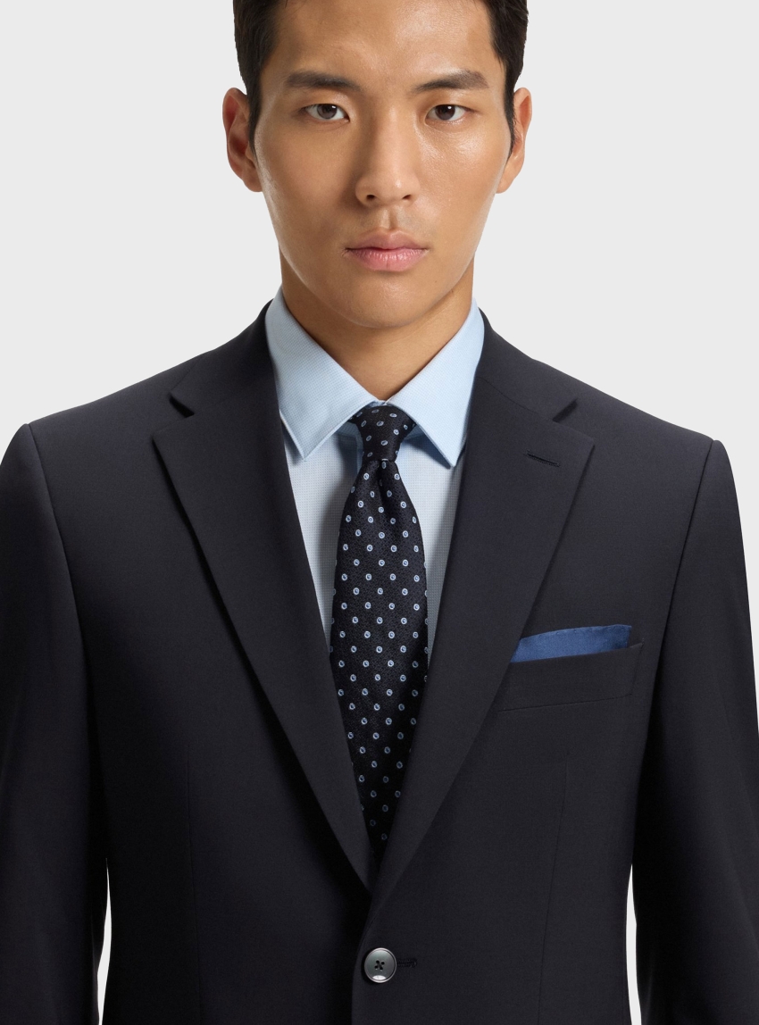 BOSS Slim-Fit Suit Blazer In A Wool Blend H-Harvey-MM-C-NF - Dark Blue