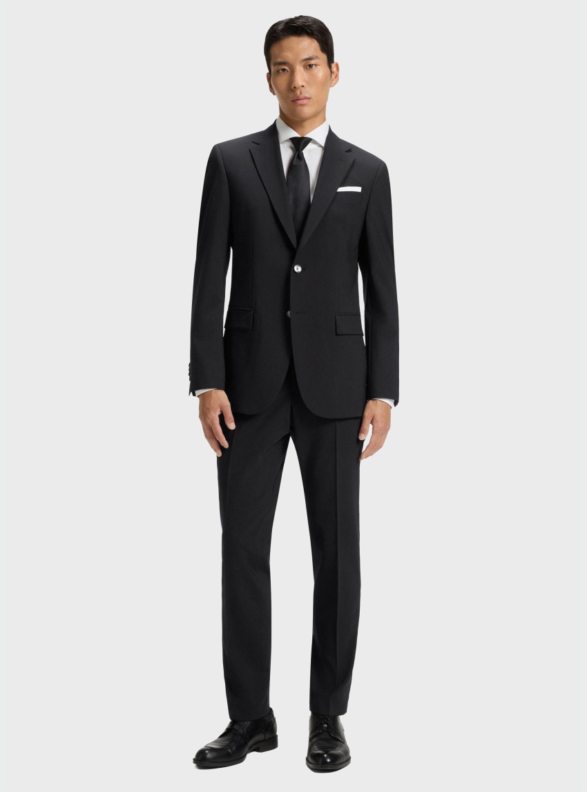 BOSS Slim-Fit Suit Trousers In A Wool Blend  H-Gio-MM-C-NF - Black