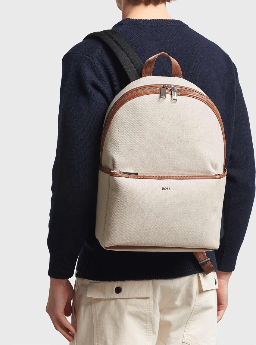 BOSS Canvas Backpack Dakkar - Pumice Stone