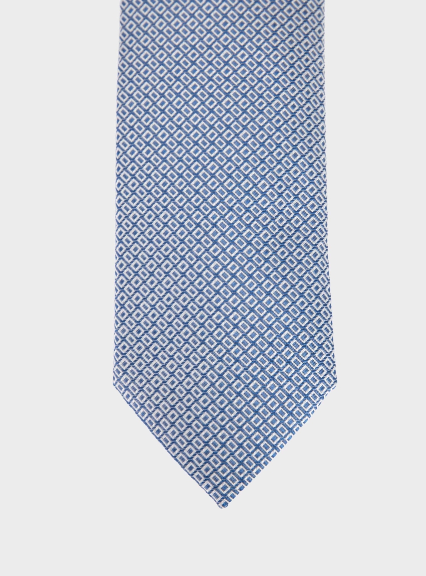 BOSS Silk-Blend Tie With Jacquard-Woven Pattern H-TIE CM 7.5 262 - Light Blue